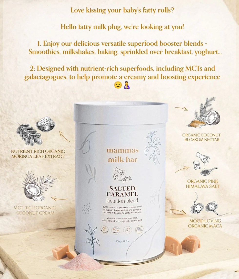 Salted Caramel Lactation Blend - 500g - Mammas Milk Bar