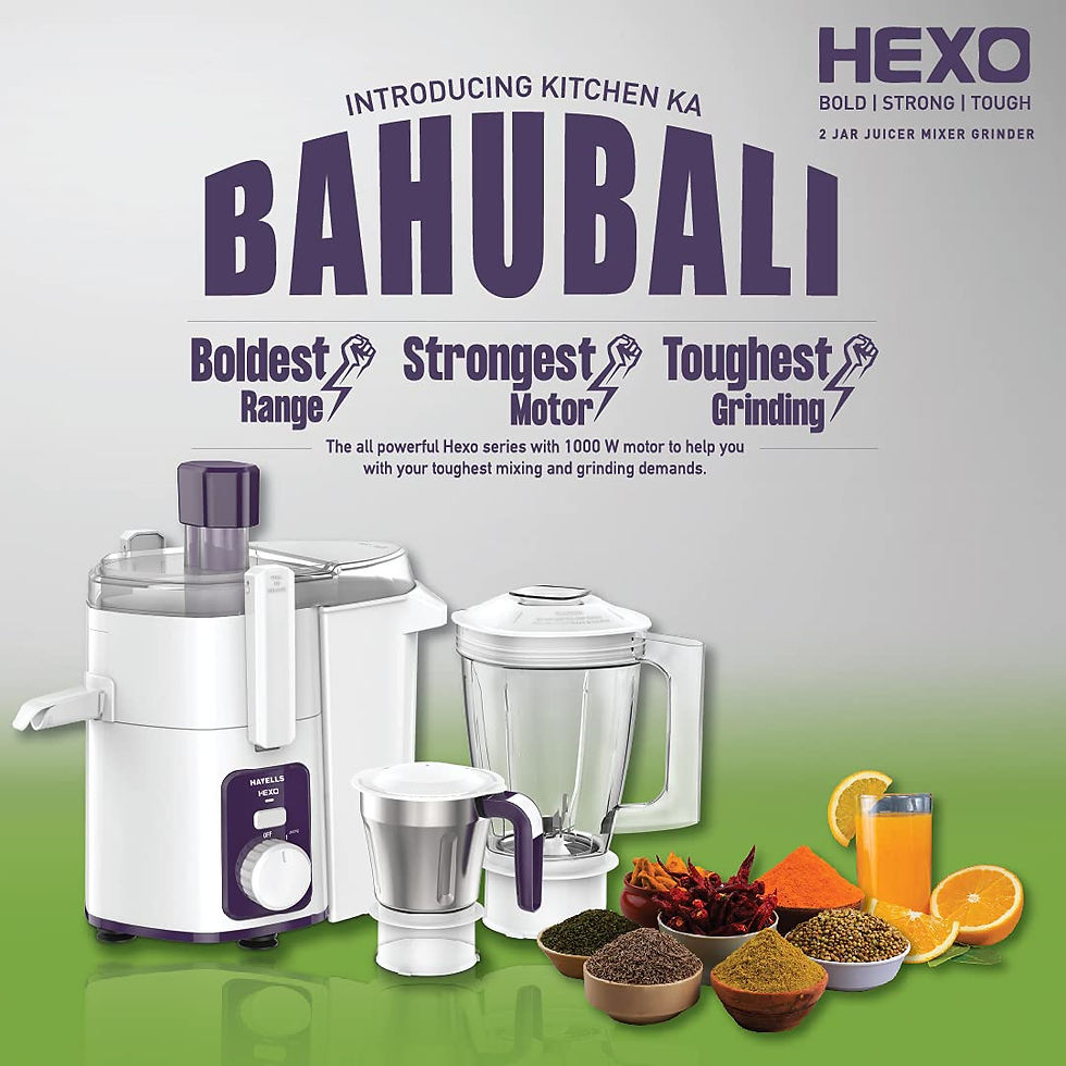Thumbnail: Havells Hexo 1000 watts with 2 Jar Juicer Mixer Grinder