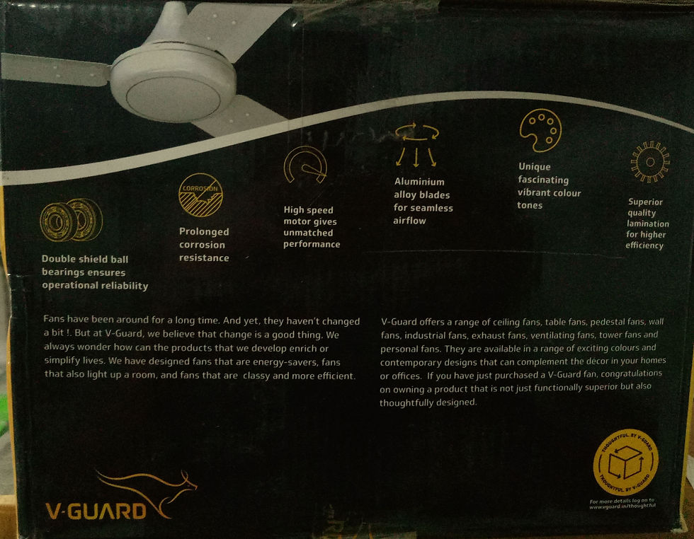 Thumbnail: V-Guard Glado 400 Ceiling Fan 1200 mm