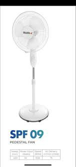 Sujata SPF 09 55W White Pedestal Fan 