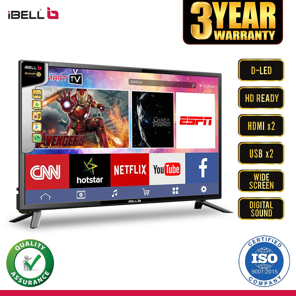 Thumbnail: iBELL 80 cm (32 Inches) HD Ready Smart LED TV IBLLES320E