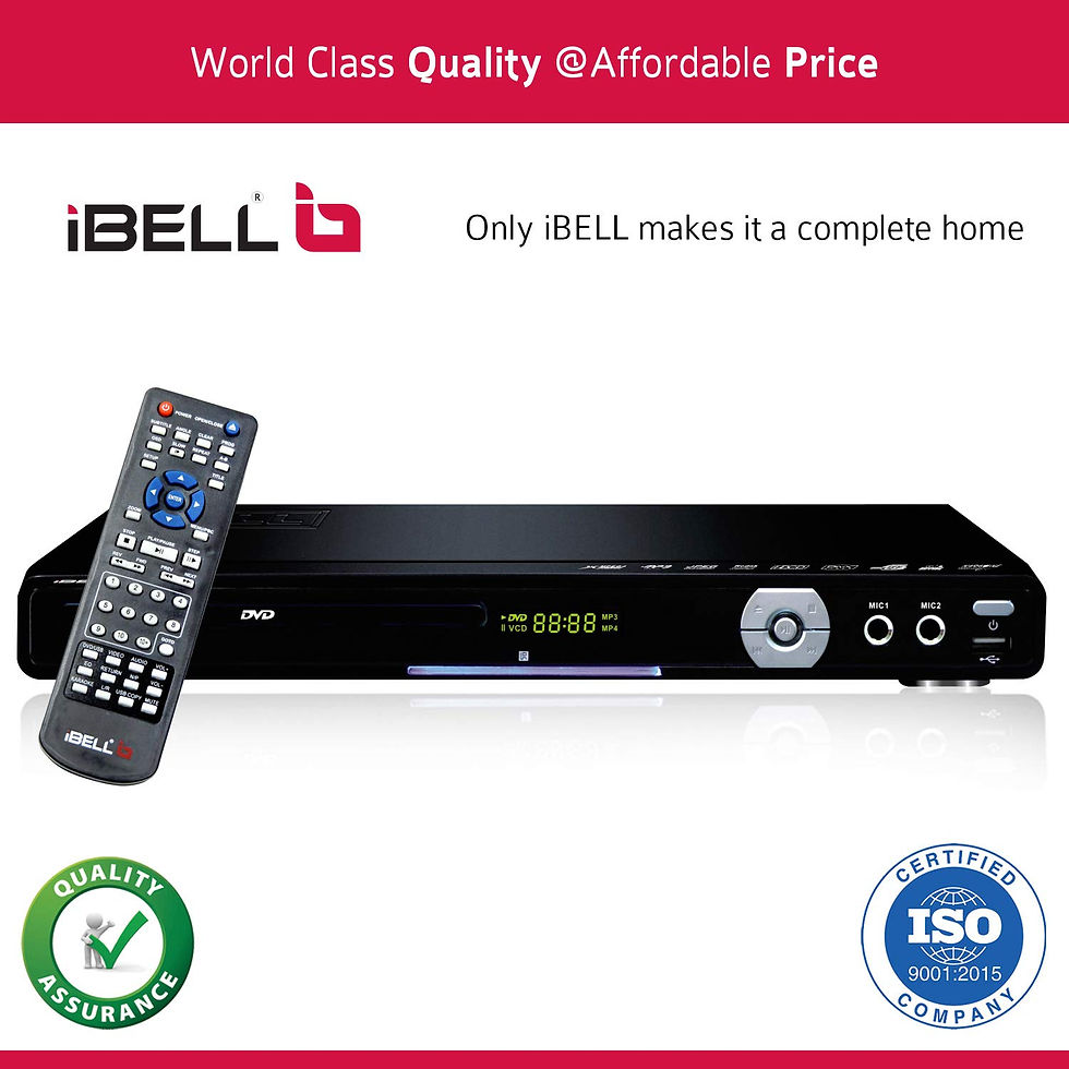 Thumbnail: iBELL 3288HD DVD Player with Built-in Amplifier