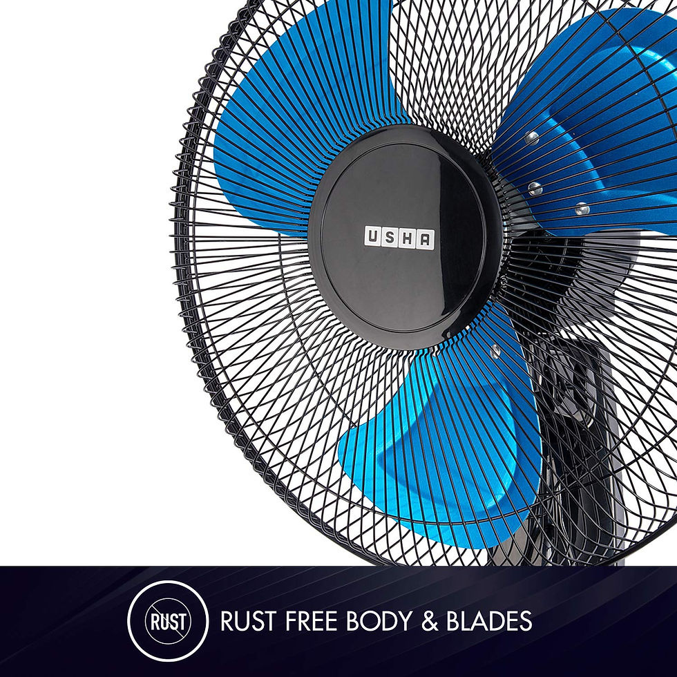Thumbnail: USHA Colossus Rust Free Wall Fan Aluminium Blade 400mm