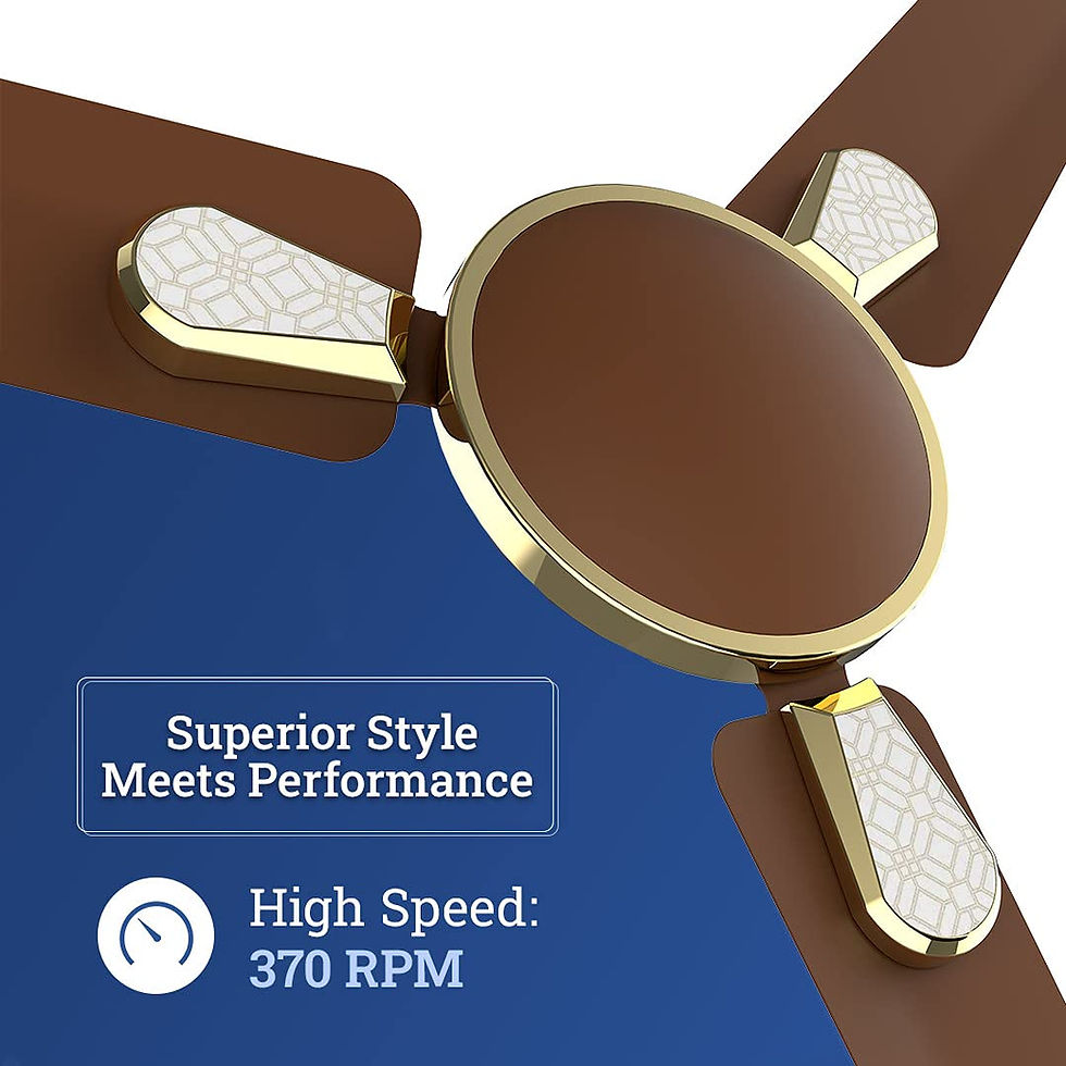 Thumbnail: Crompton Energion Stylus 1200mm BLDC Ceiling Fan with Remote and Anti-Dust