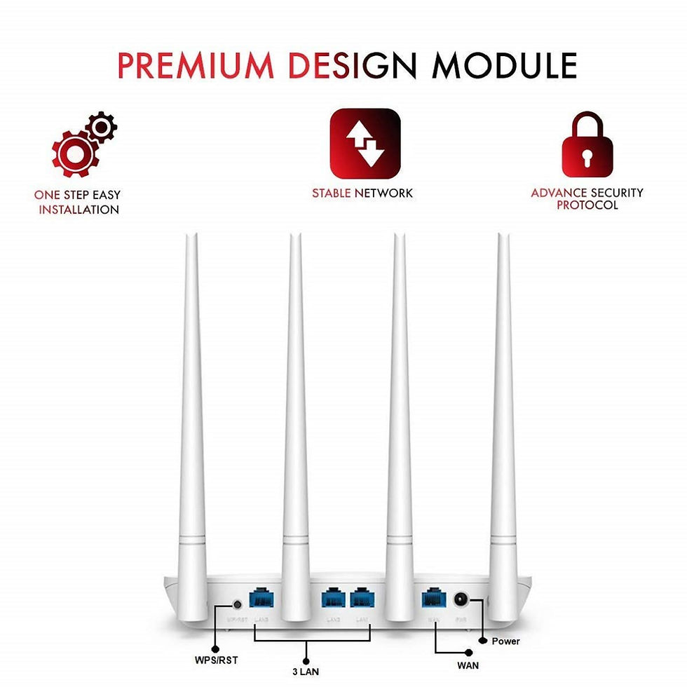 Thumbnail: Tenda F6 Wireless N300, 4X5dBi Antennas, Easy Setup Router
