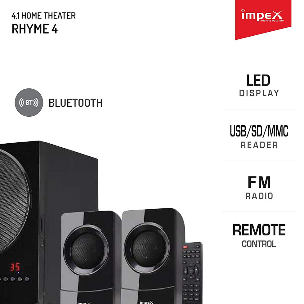 Thumbnail: Impex 4.1 Rhyme-4 90 W Multimedia Bluetooth Speaker System