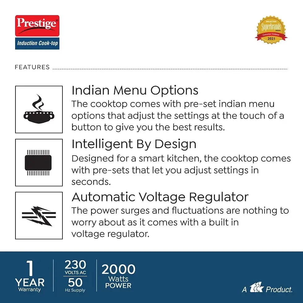 Thumbnail: Prestige Induction Cooktop PIC 31.0 V4 2000 W