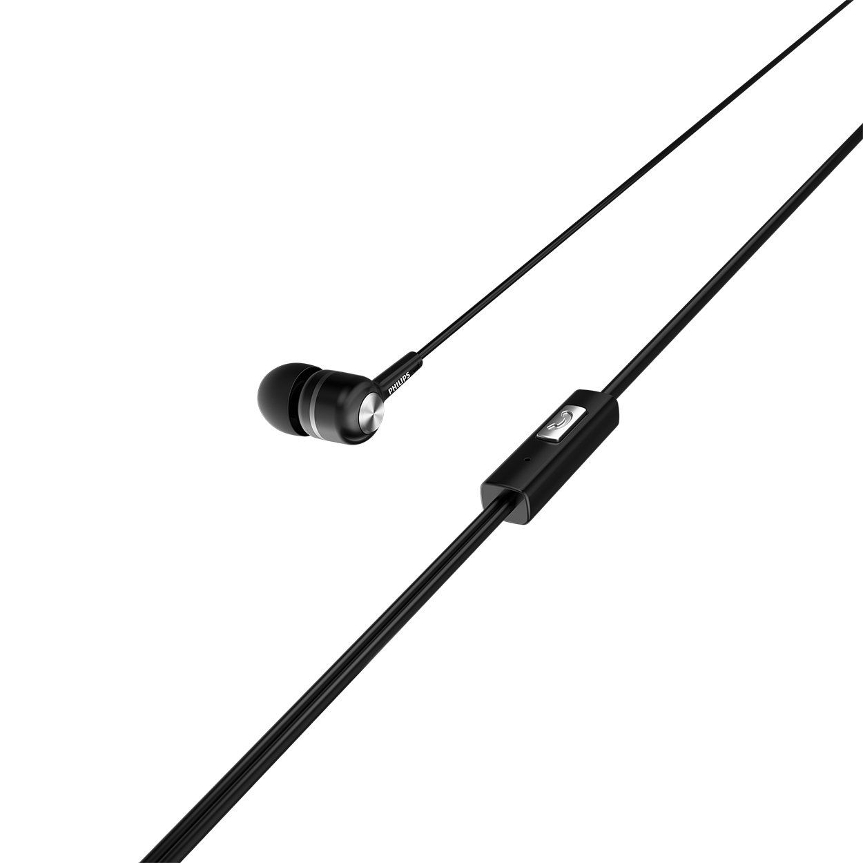 Philips SHE1505BK/94 Upbeat Earphones with Mic