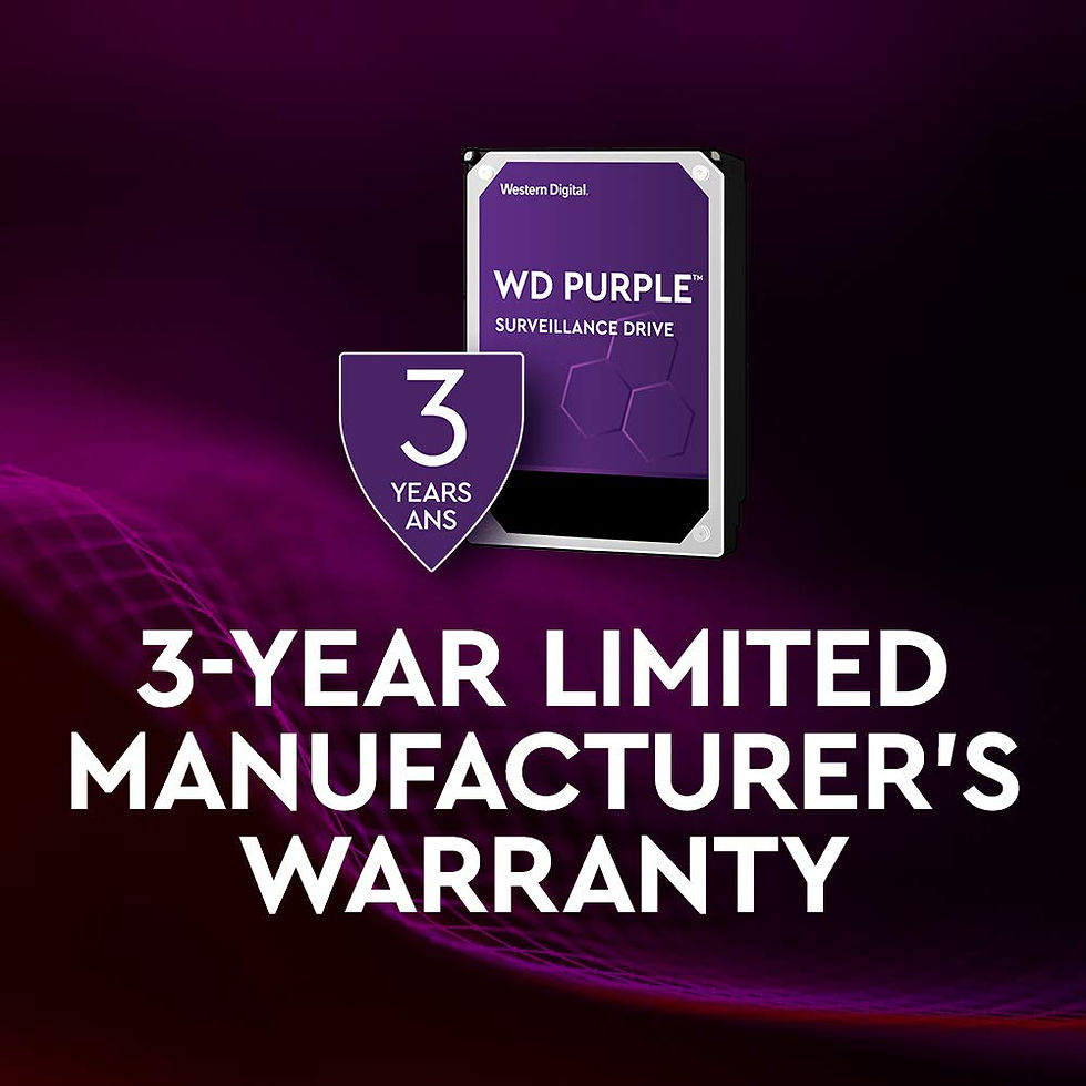 Thumbnail: Western Digital 2TB WD Purple Surveillance Internal Hard Drive HDD - SATA 6 Gb/s