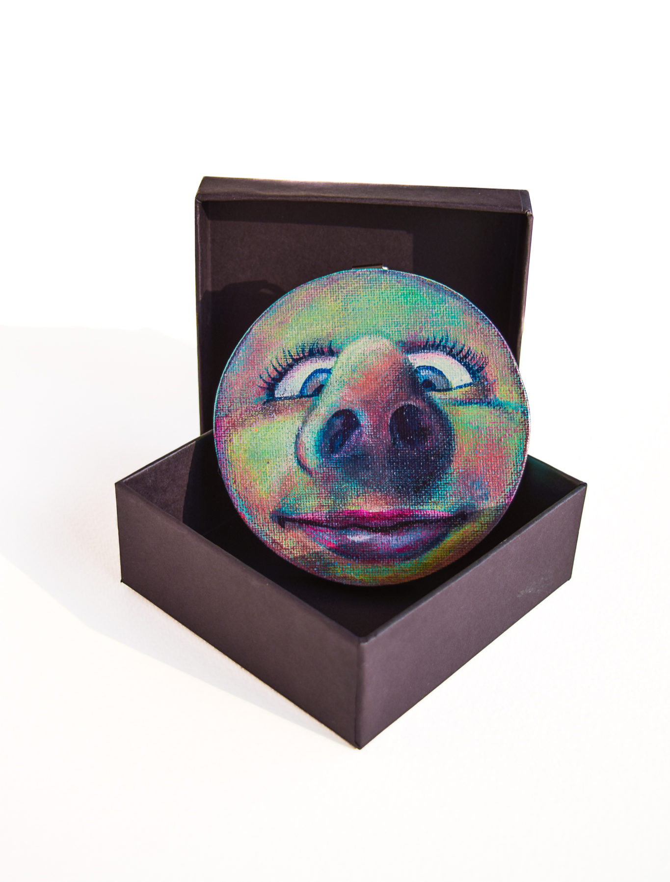 Green Mini Face 💚 (Original Painting)