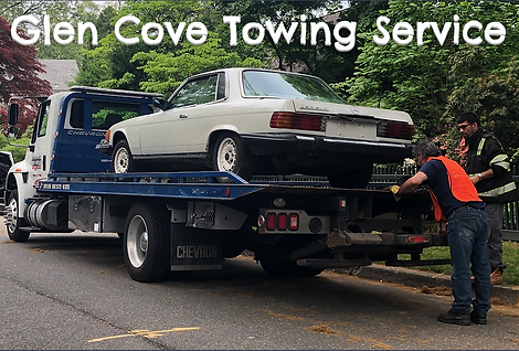 Flatbed towing service available from Glen Cove Towing.