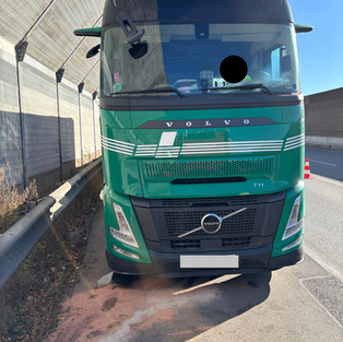 LKW Brand auf der A1 (B2)