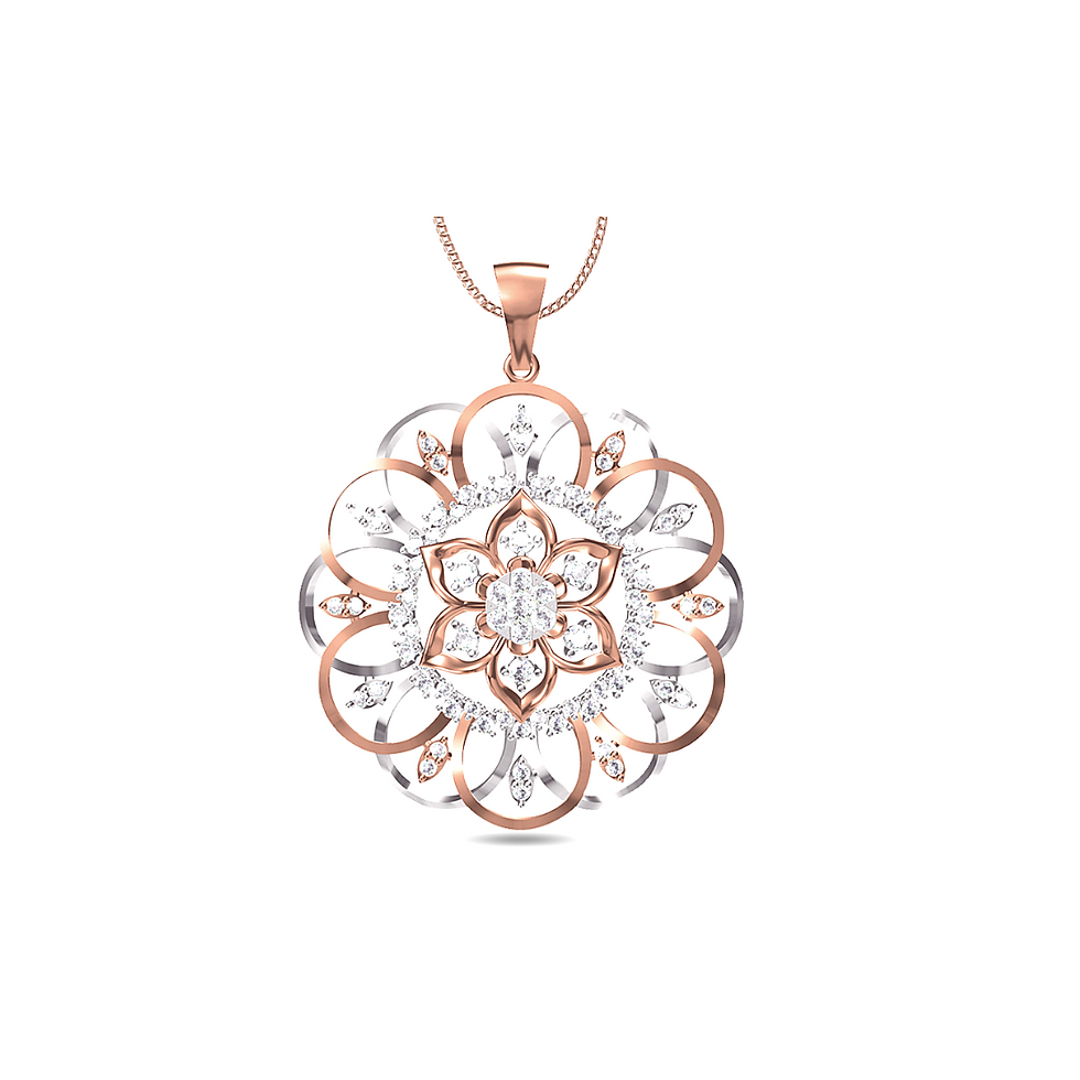 1.31ct flower pendant