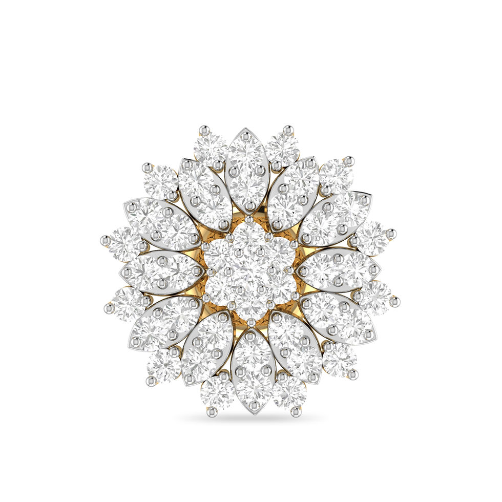 Thumbnail: 1.29ct Diamond Studded Earrings