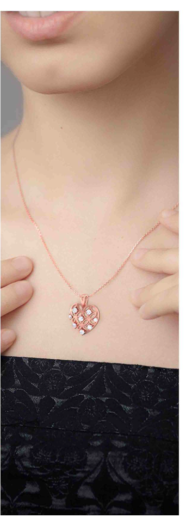 Thumbnail: 0.41 Ct Heart Shape Pendant