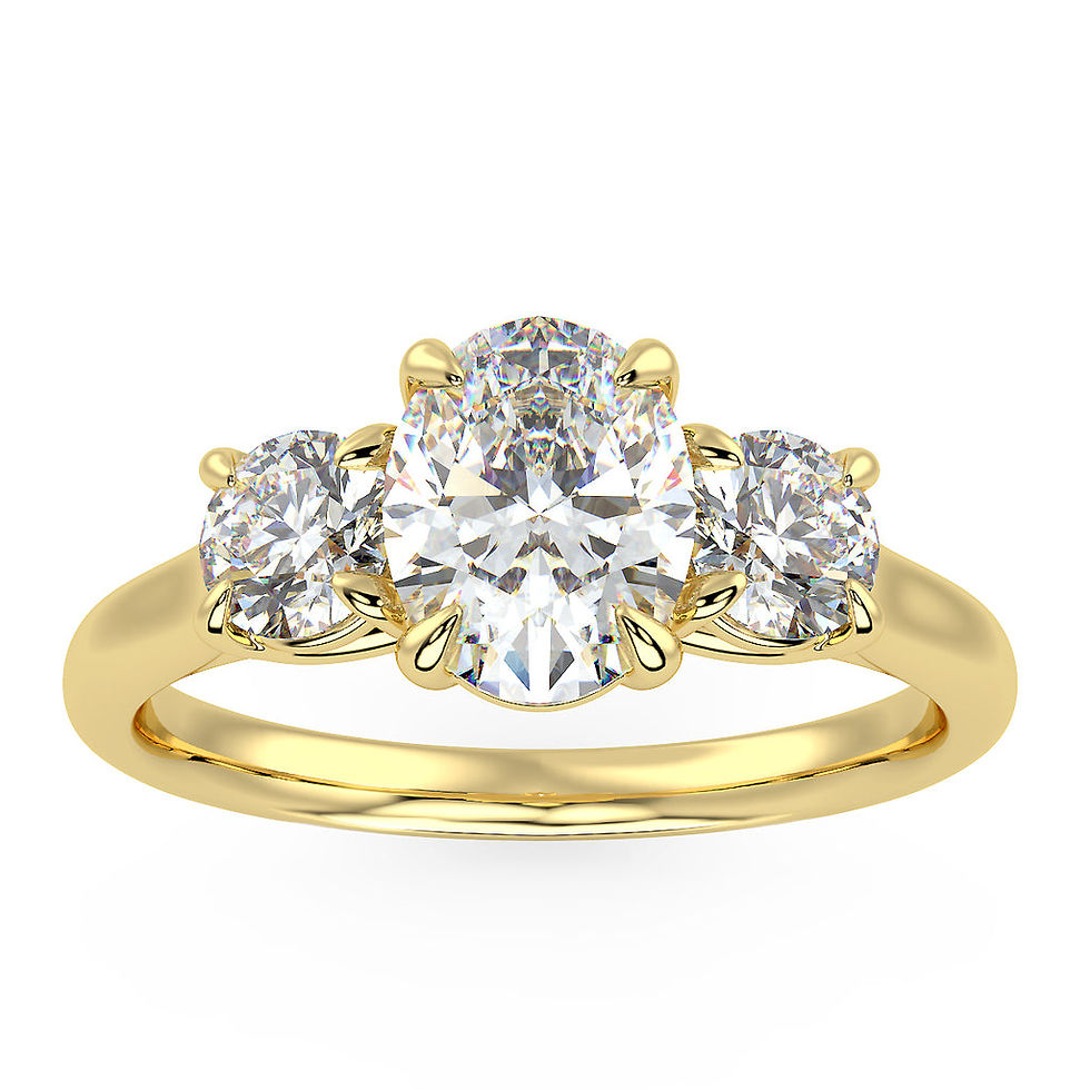 Thumbnail: 1.57 Tcw Three Stone Engagement Ring