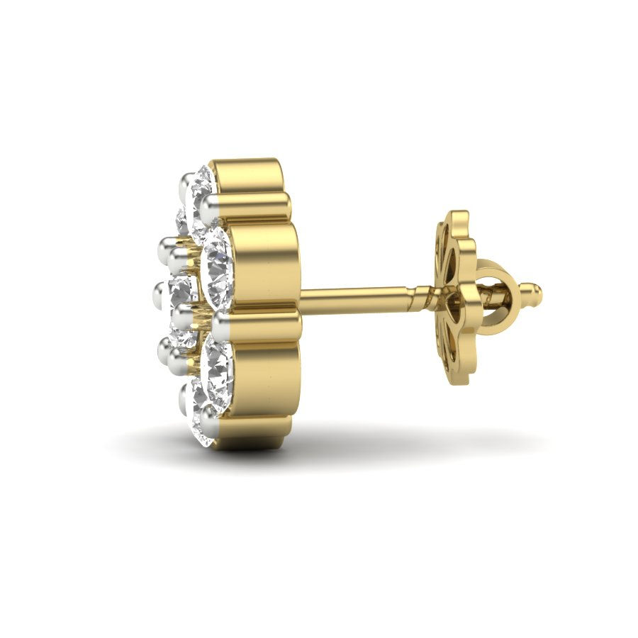 Thumbnail: 0.87 Tcw Floral Earrings
