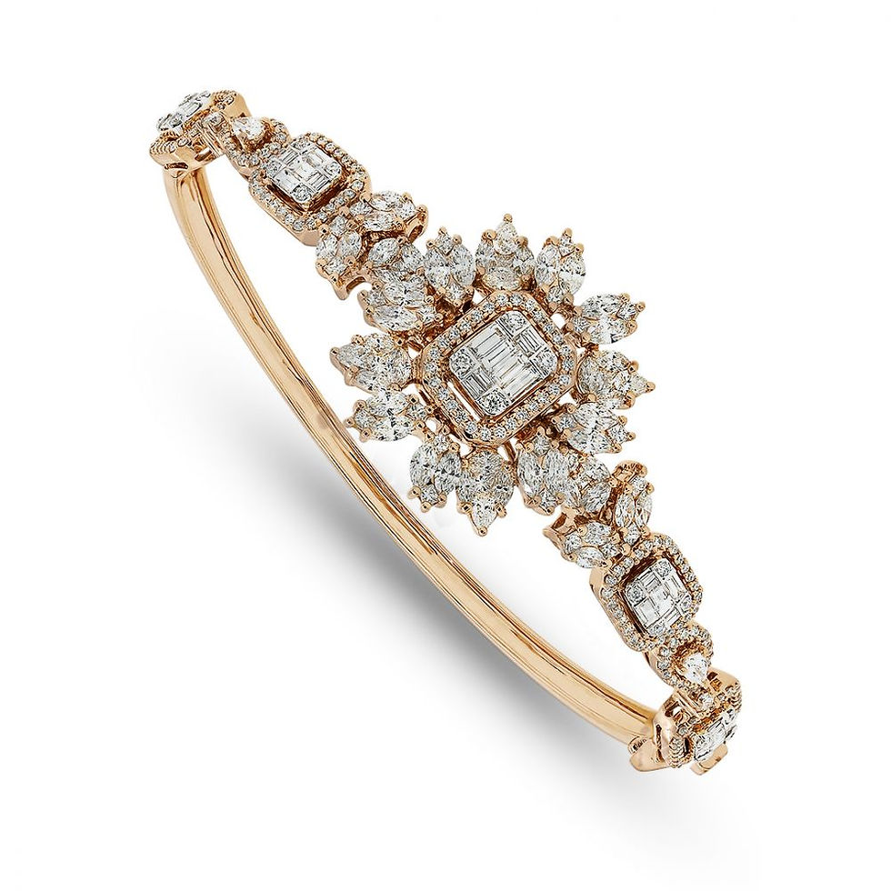 1.75Ct Rose Gold Bangle