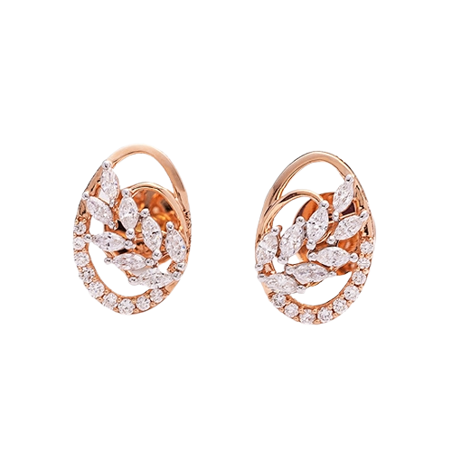 0.55ct oval earring