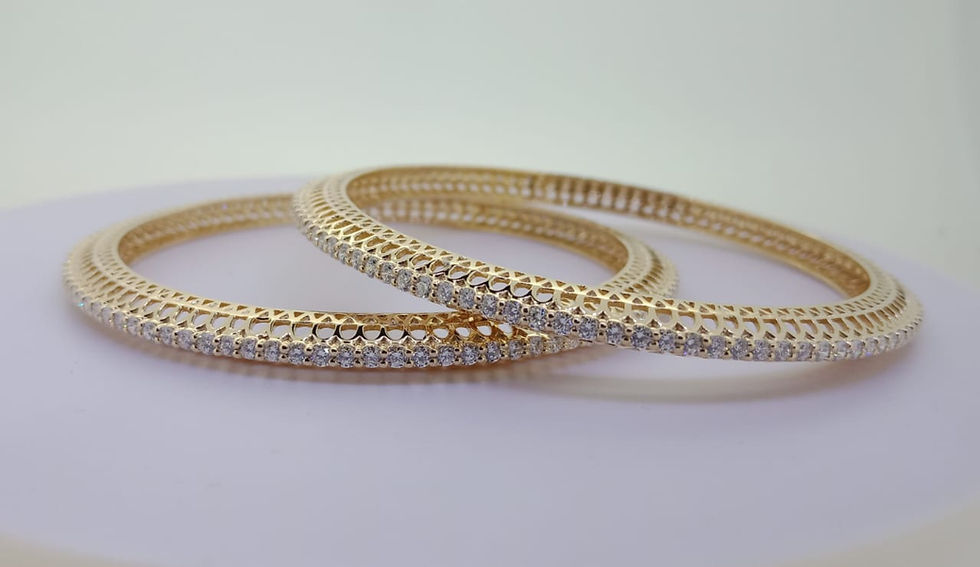 Thumbnail: 6.50Ct single line bangles