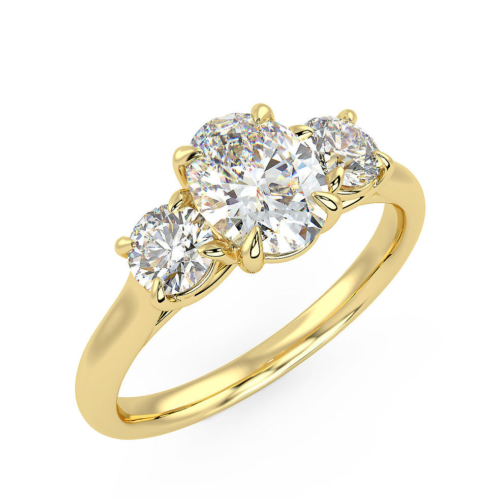 Thumbnail: 1.57 Tcw Three Stone Engagement Ring