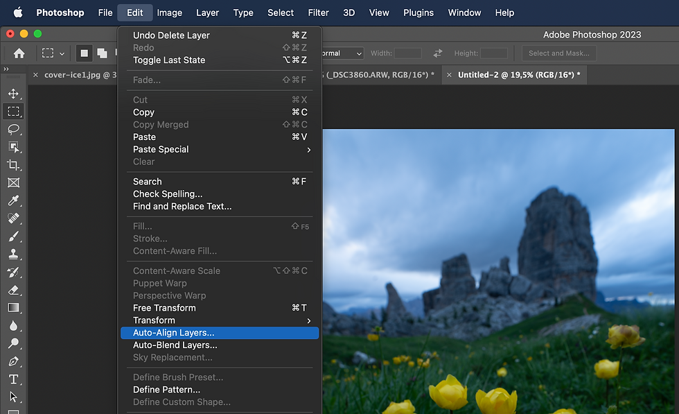 focus stacking in photoshop