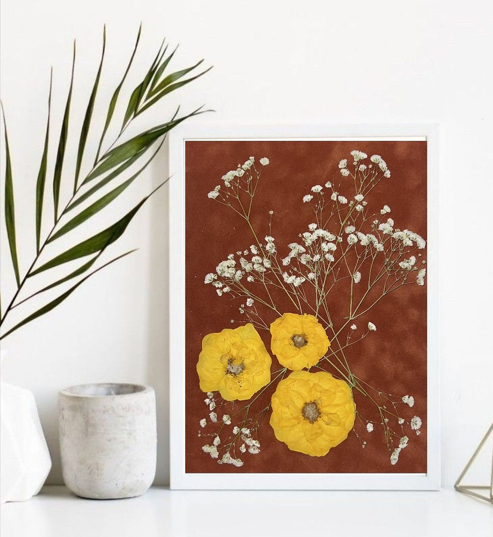 Thumbnail: Yellow Rose Dried Flowers Art Botanical Prints Hosting Decor 53