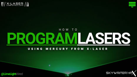 Program Lasers w/ Your Lighting Console Using Mercury from X-Laser
