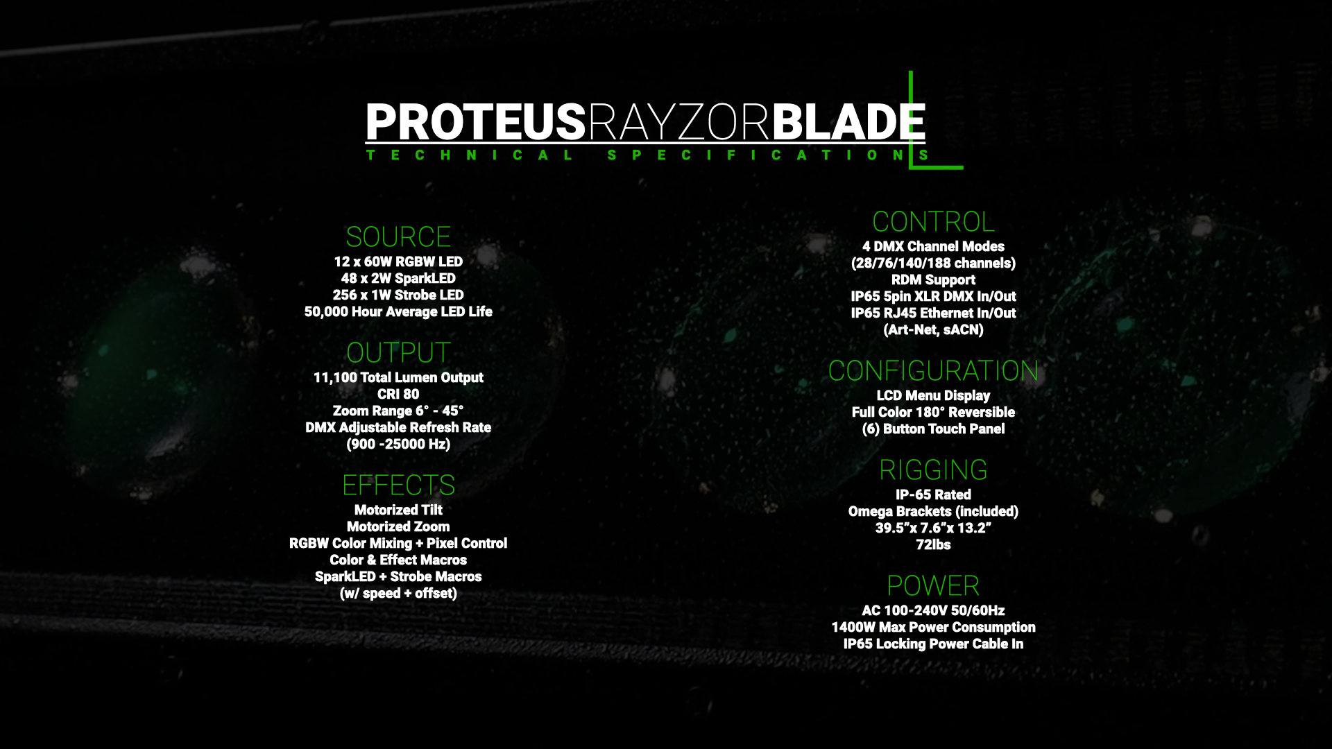 Elation Proteus Rayzor Blade L