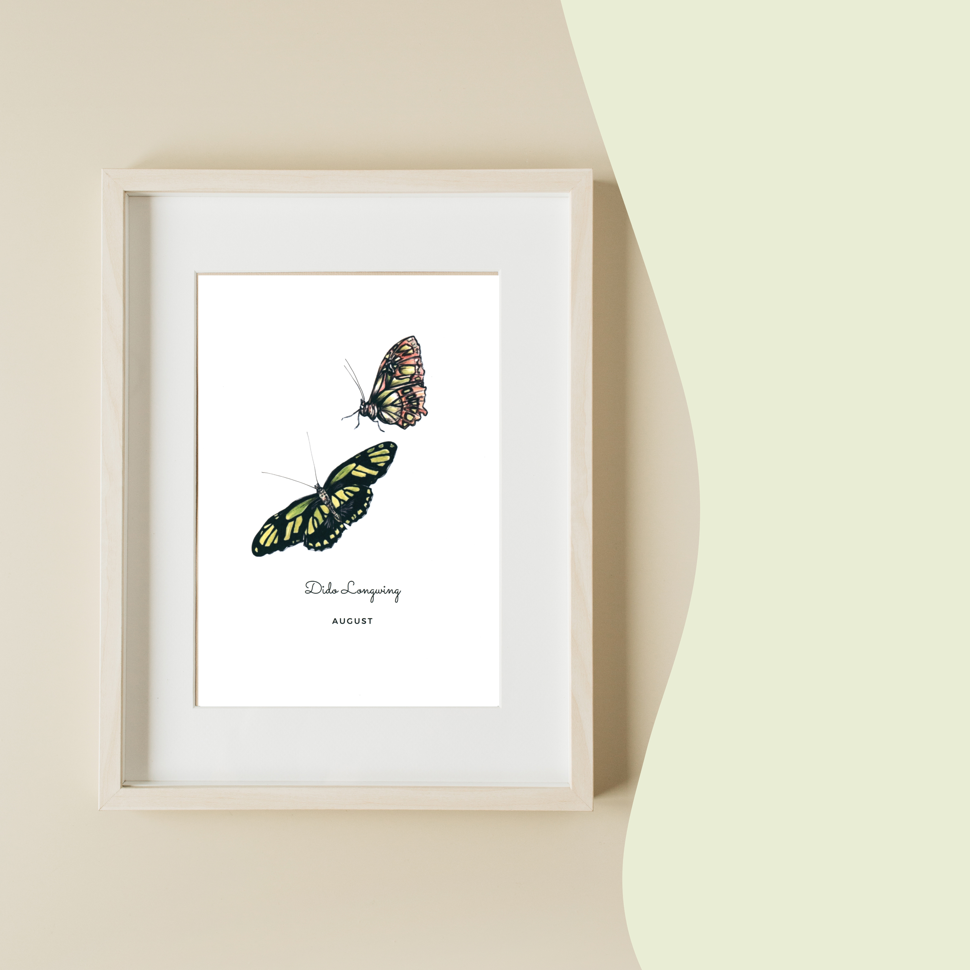 August Birth Month Butterfly