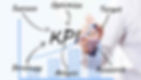 A conceptual image illustrating KPI strategy with graphs and success optimization processes.