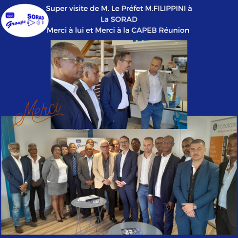 Visite du préfet à la SORAD 974