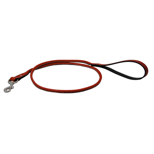 Rolled English Bridle Leather Leash bibisboutique