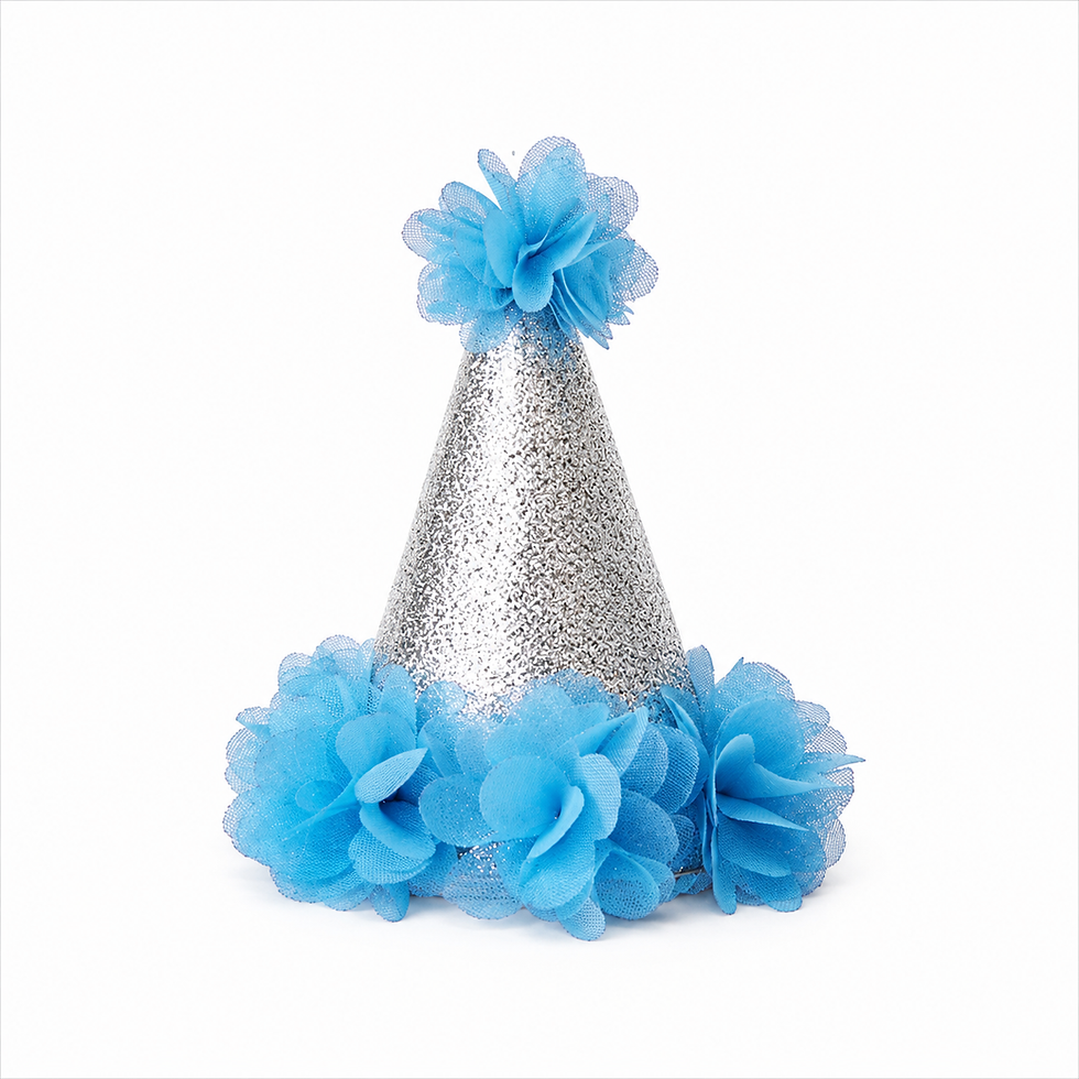 Thumbnail: Birthday Sparkle Hat w/pompom