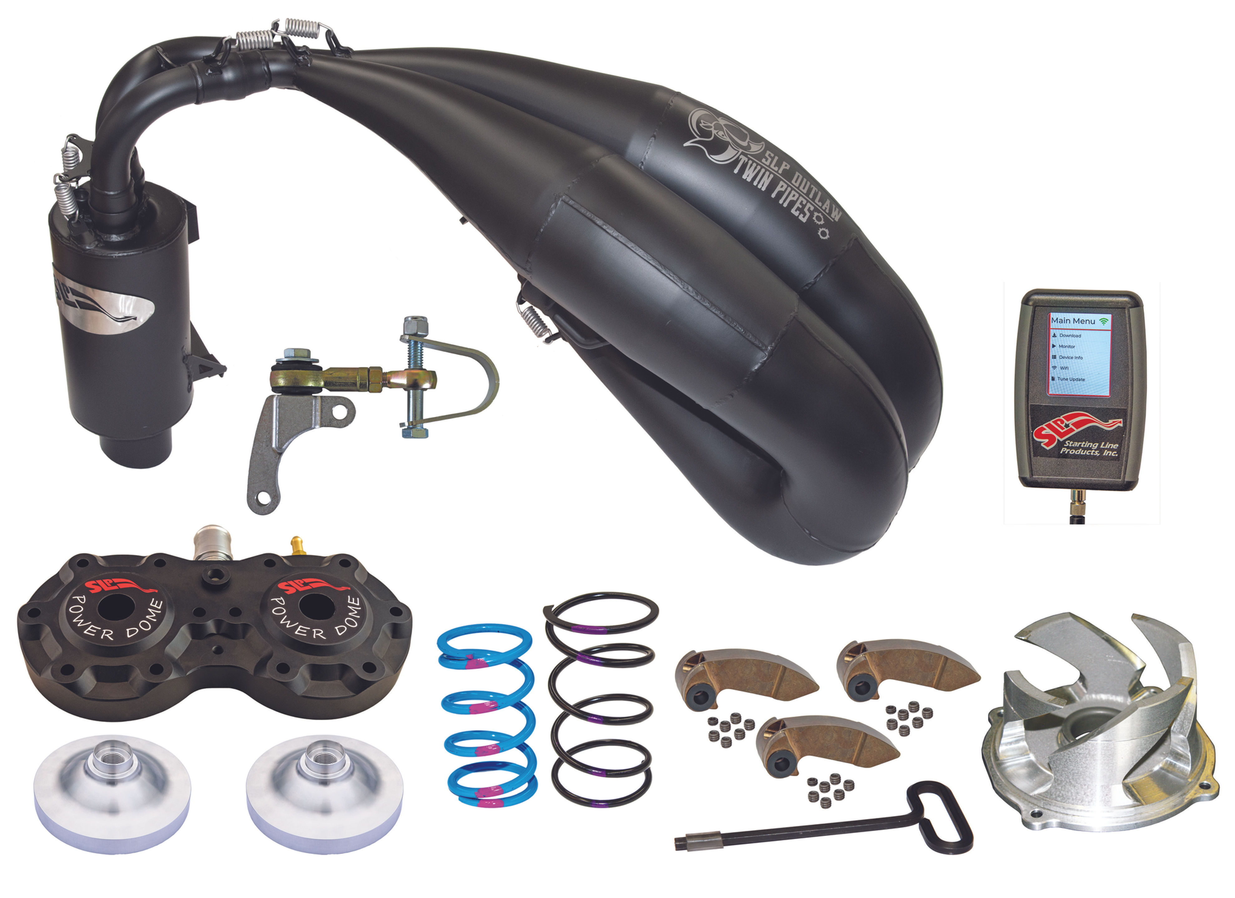 SLP Outlaw Twin Pipe Stage 2 Kit 22-26 Polaris RMK