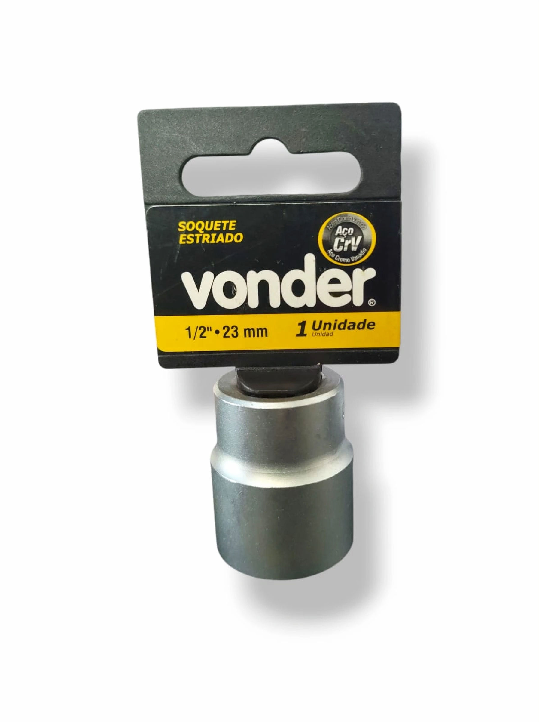 Soquete Estriado 23 mm com Encaixe de 1/2" - VONDER