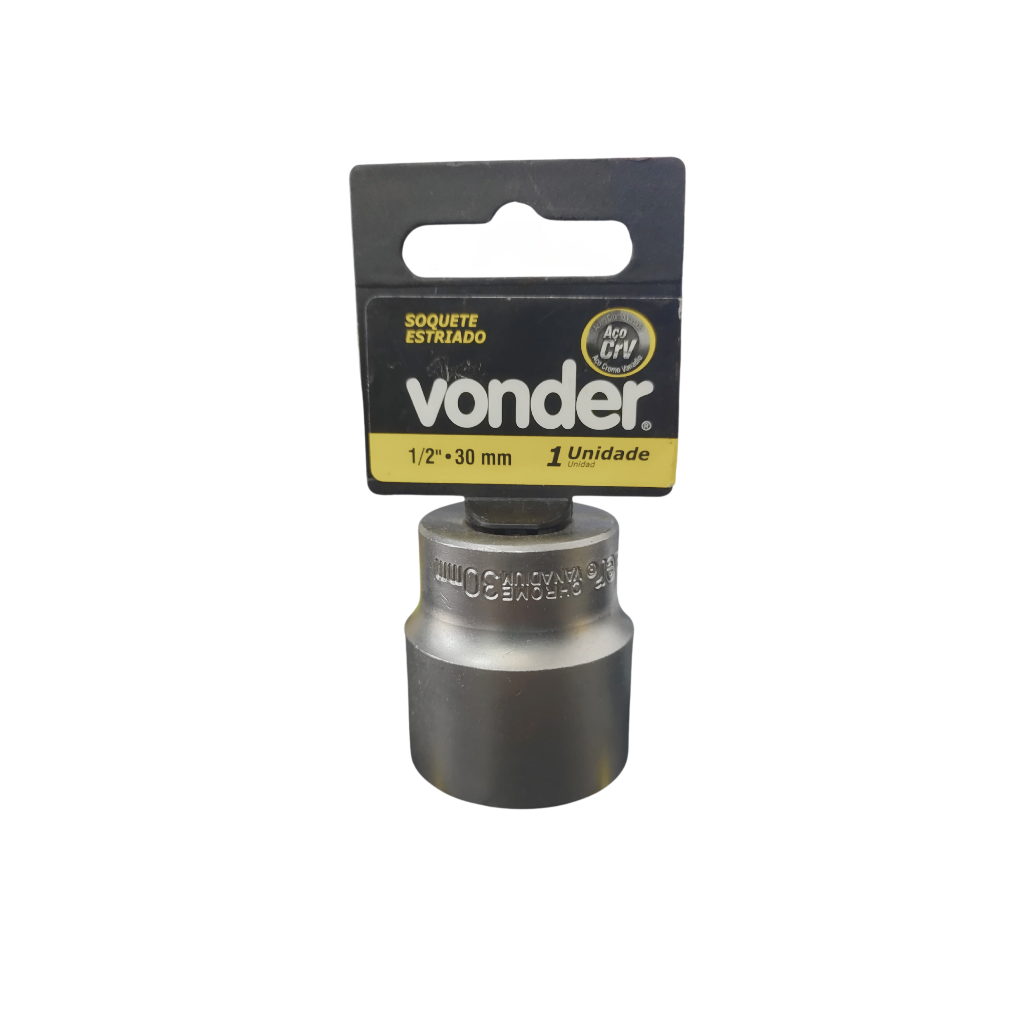 Soquete Estriado Com Encaixe de 1/2 30 mm Vonder
