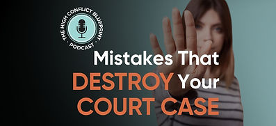 High Conflict Blueprint cover image with "Build the Evidence That Wins Your Family Court Case"