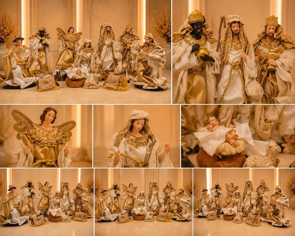 Miniatura: Pesebre Nacimiento Completo WHITE GOLD
