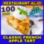 CLASSIC FRENCH APPLE TART WITH VANILLA ICE CREAM