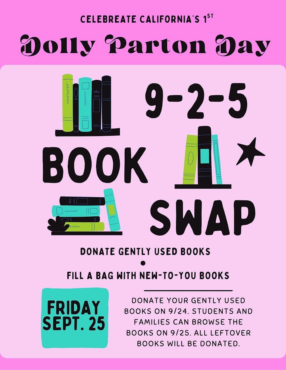Swapping Stories: Peregrine's First Dolly Parton Day Book Swap