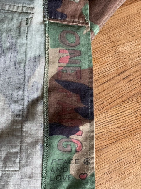 Thumbnail: ALL YOU NEED IS LESS vintage camo jacket-size small/regular