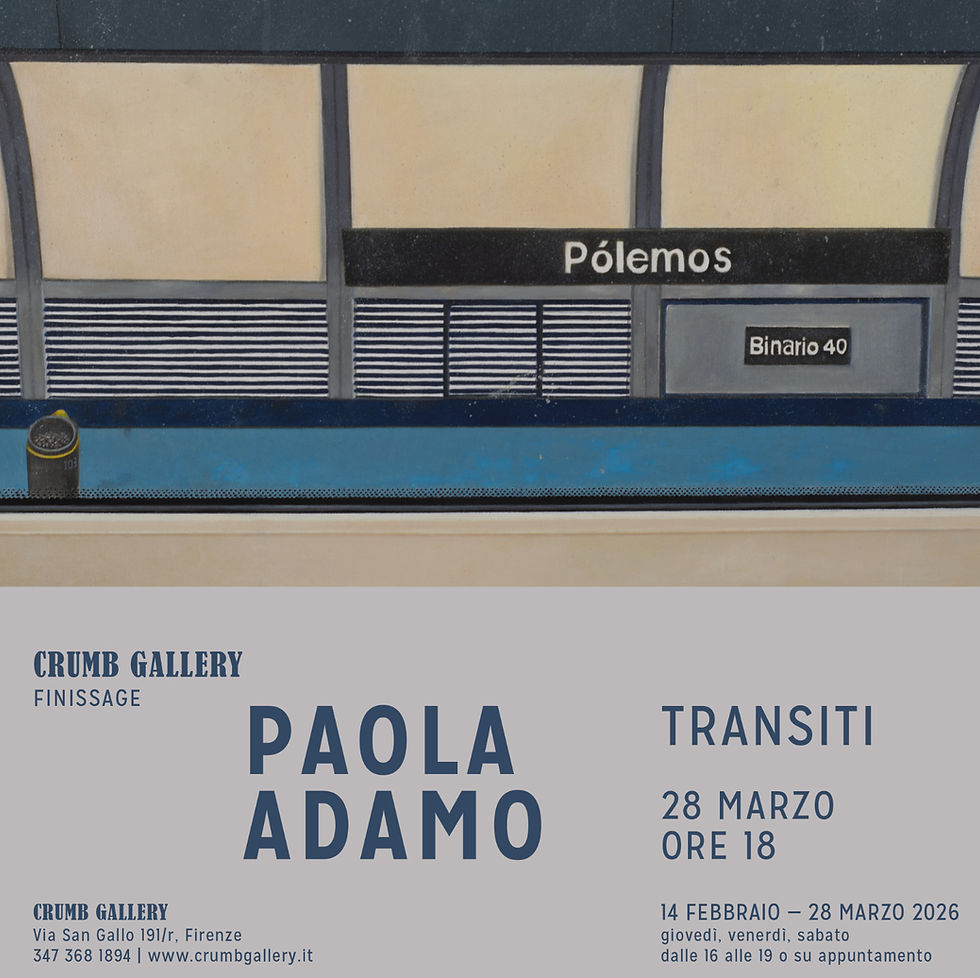Paola Adamo TRANSIT_ Finissage Crumb Gallery