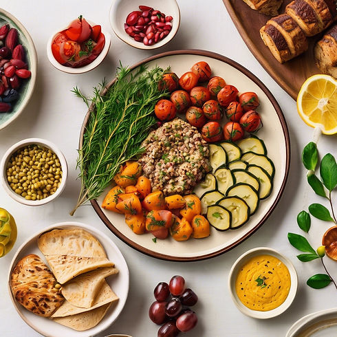 A plate of healthy food