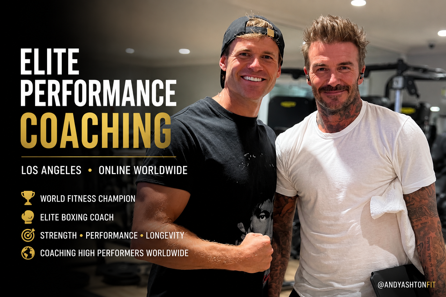 Andy Ashton coaching in a high-performance environment