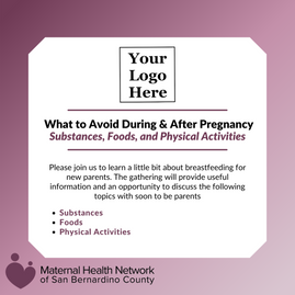 Flyer 2 - What to Avoid