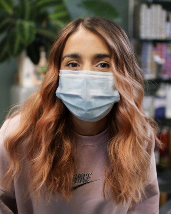 Peach balayage hair by Nicola Iannetta