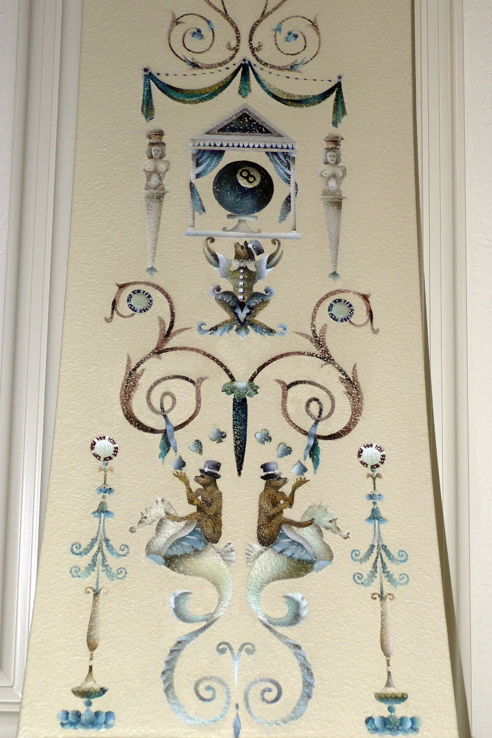 detail - circus triptych mural