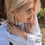 Thumbnail: Barrette Diagonal Bar Earrings