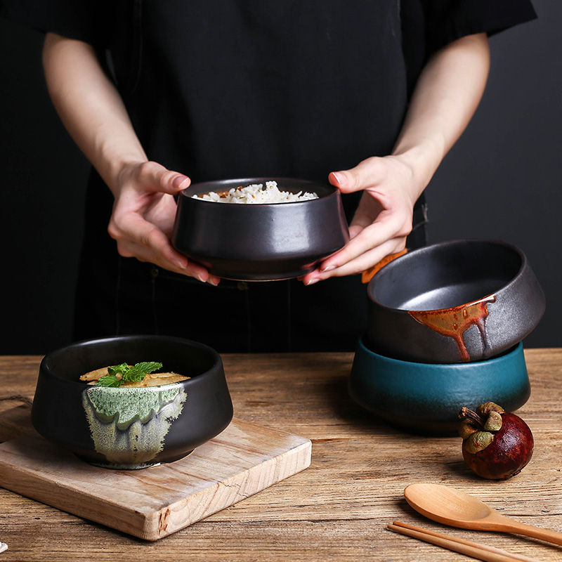 Japanese Special Ceramic Black Bowl